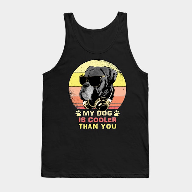 My Dog Is Cooler Than you Bling Tank Top by Nerd_art